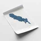 gull lake michigan map poster – minimalist lake wall art - image 6