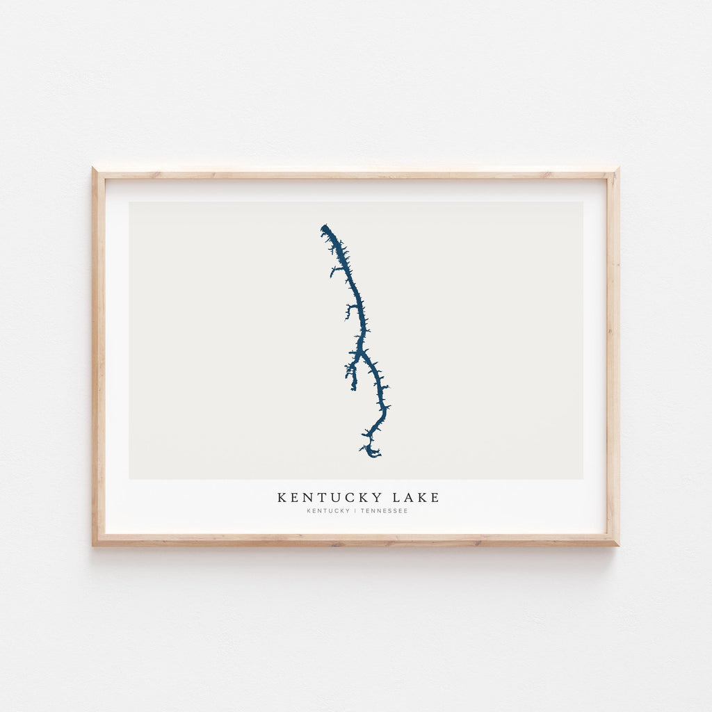 kentucky lake kentucky map poster – minimalist lake wall art - image 2
