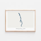 kentucky lake kentucky map poster – minimalist lake wall art - image 2