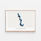 lake cochituate massachusetts map poster – minimalist lake wall art - image 2