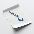 lake cochituate massachusetts map poster – minimalist lake wall art - image 6