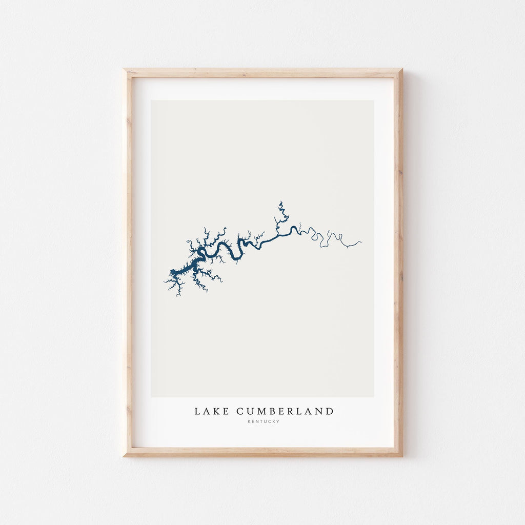 lake cumberland kentucky map poster – minimalist lake wall art - image 2