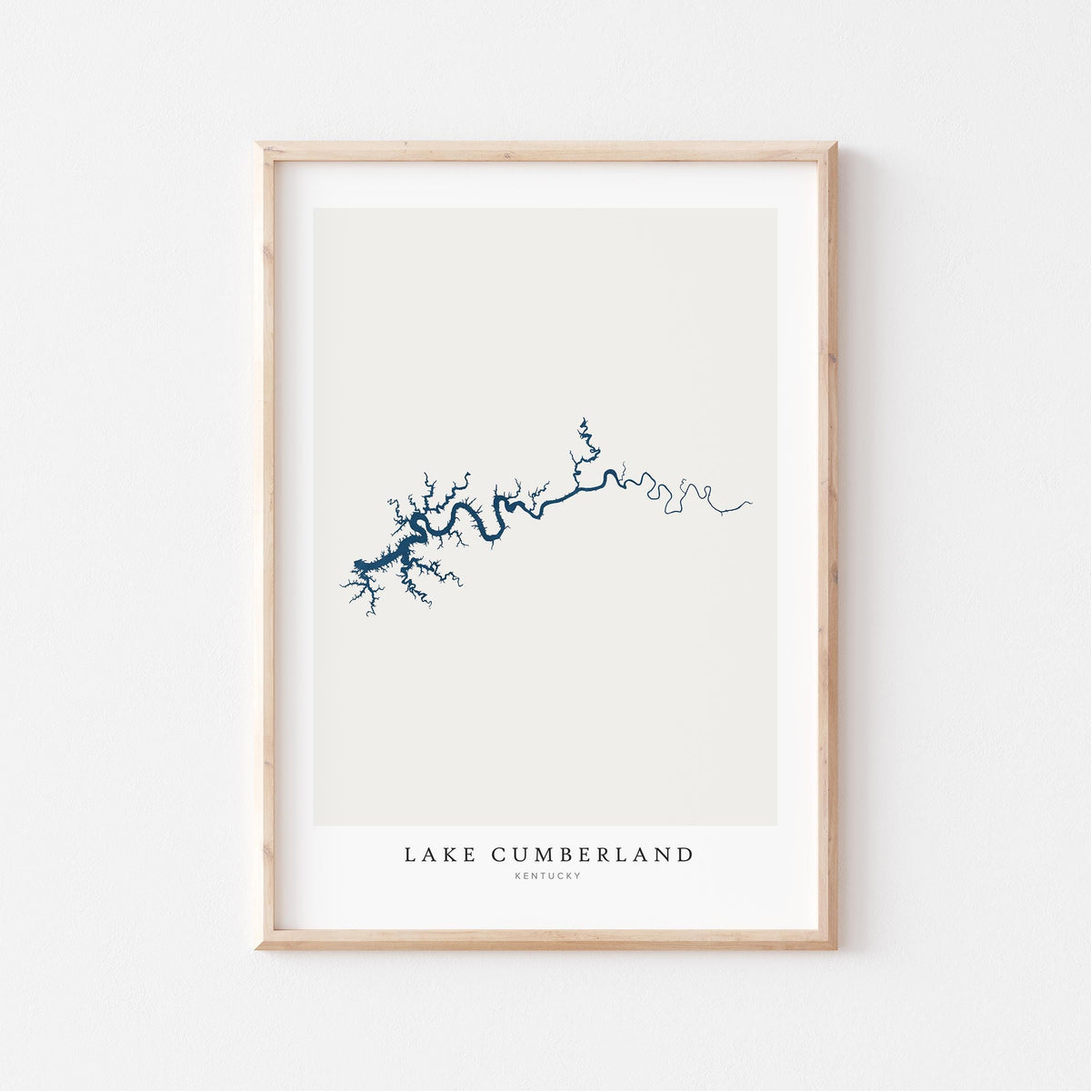 lake cumberland kentucky map poster – minimalist lake wall art - image 2