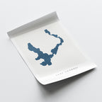lake okoboji iowa map poster – minimalist lake wall art - image 6