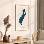 lake onota massachusetts map poster – minimalist lake wall art - image 3