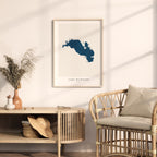 lake wawasee indiana map poster – minimalist lake wall art - image 5