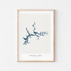 nolin lake kentucky map poster – minimalist lake wall art - image 2
