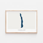 torch lake michigan map poster – minimalist lake wall art - image 2