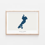 gull lake minnesota map poster – minimalist lake wall art - image 2