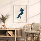 gull lake minnesota map poster – minimalist lake wall art - image 5