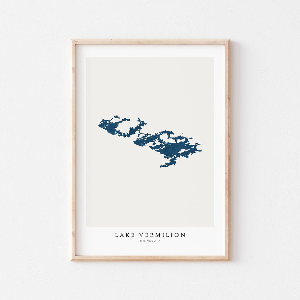 lake vermilion minnesota map poster – minimalist lake wall art - image 2