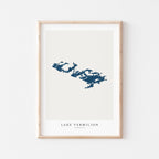 lake vermilion minnesota map poster – minimalist lake wall art - image 2