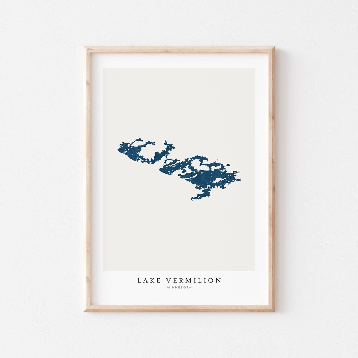 lake vermilion minnesota map poster – minimalist lake wall art - image 2