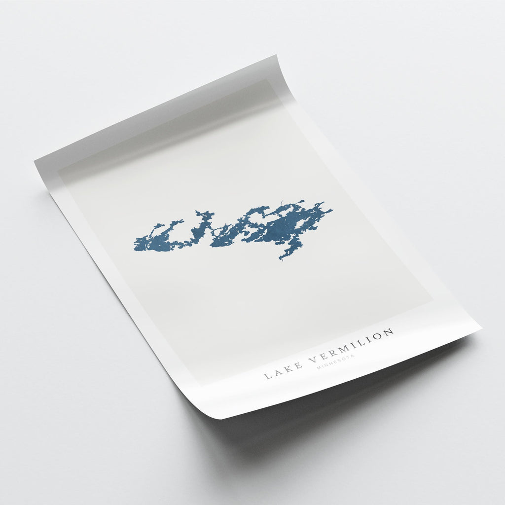 lake vermilion minnesota map poster – minimalist lake wall art - image 6
