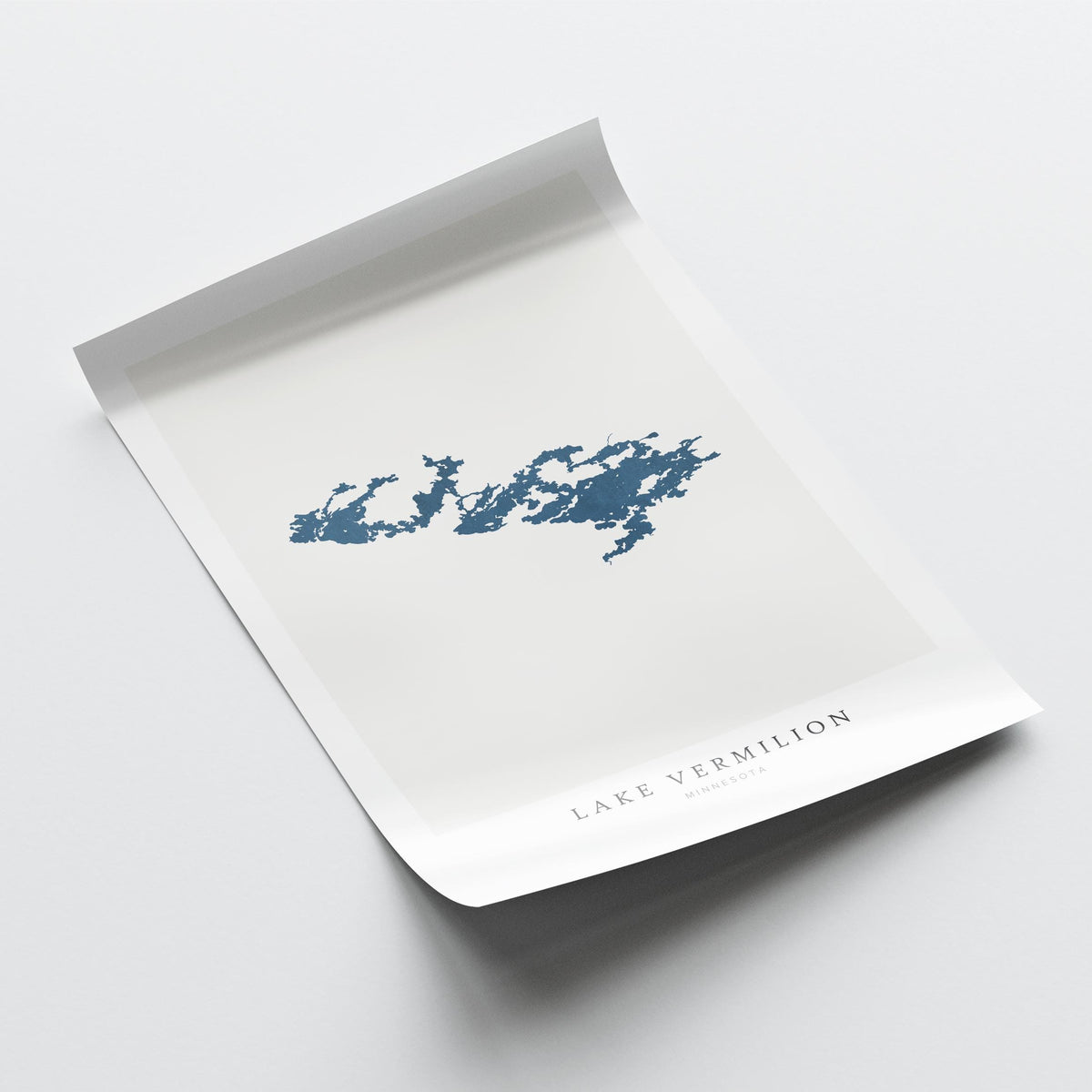lake vermilion minnesota map poster – minimalist lake wall art - image 6