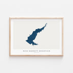 ross barnett mississippi map poster – minimalist lake wall art - image 2