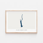 alum creek lake ohio map poster – minimalist lake wall art - image 2