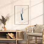 alum creek lake ohio map poster – minimalist lake wall art - image 5