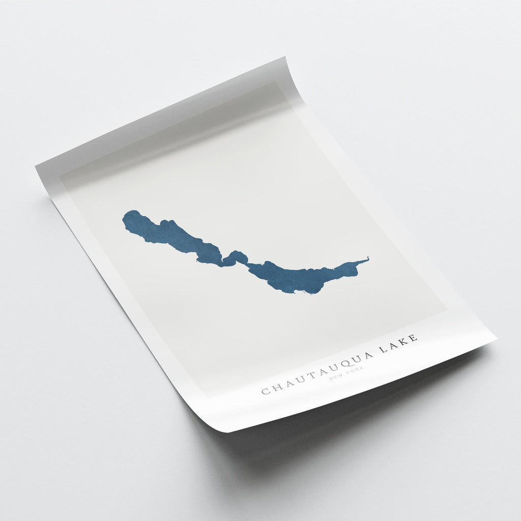chautauqua lake new york map poster – minimalist lake wall art - image 6