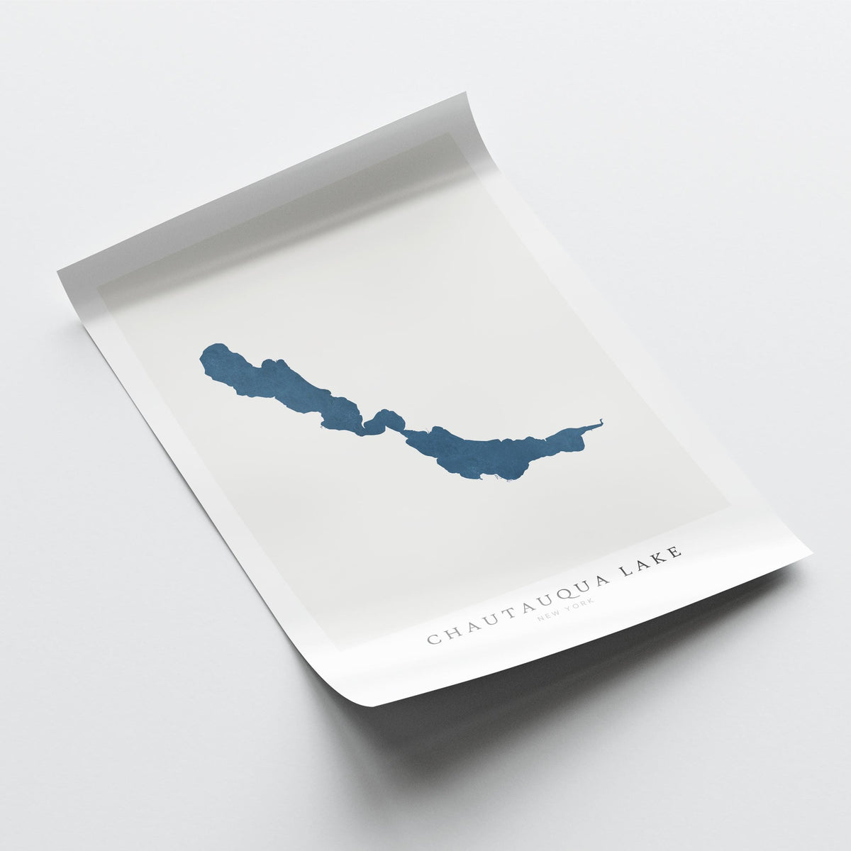 chautauqua lake new york map poster – minimalist lake wall art - image 6