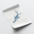 grand lake cherokees oklahoma map poster – minimalist lake wall art - image 6
