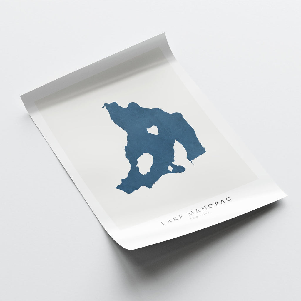 lake mahopac new york map poster – minimalist lake wall art - image 6
