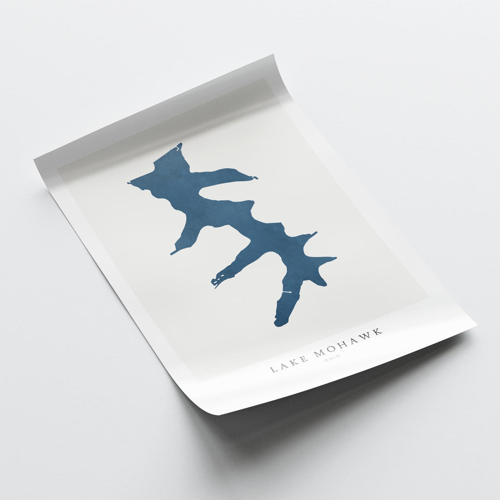 lake mohawk ohio map poster – minimalist lake wall art - image 6