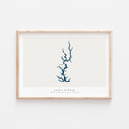 lake wylie south carolina map poster – minimalist lake wall art - image 2