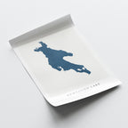 newfound lake new hampshire map poster – minimalist lake wall art - image 6