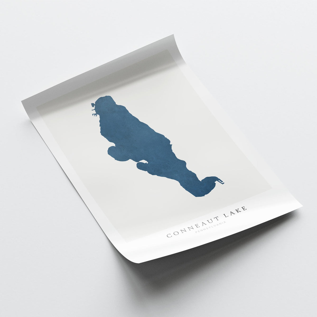 conneaut lake pennsylvania map poster – minimalist lake wall art - image 6