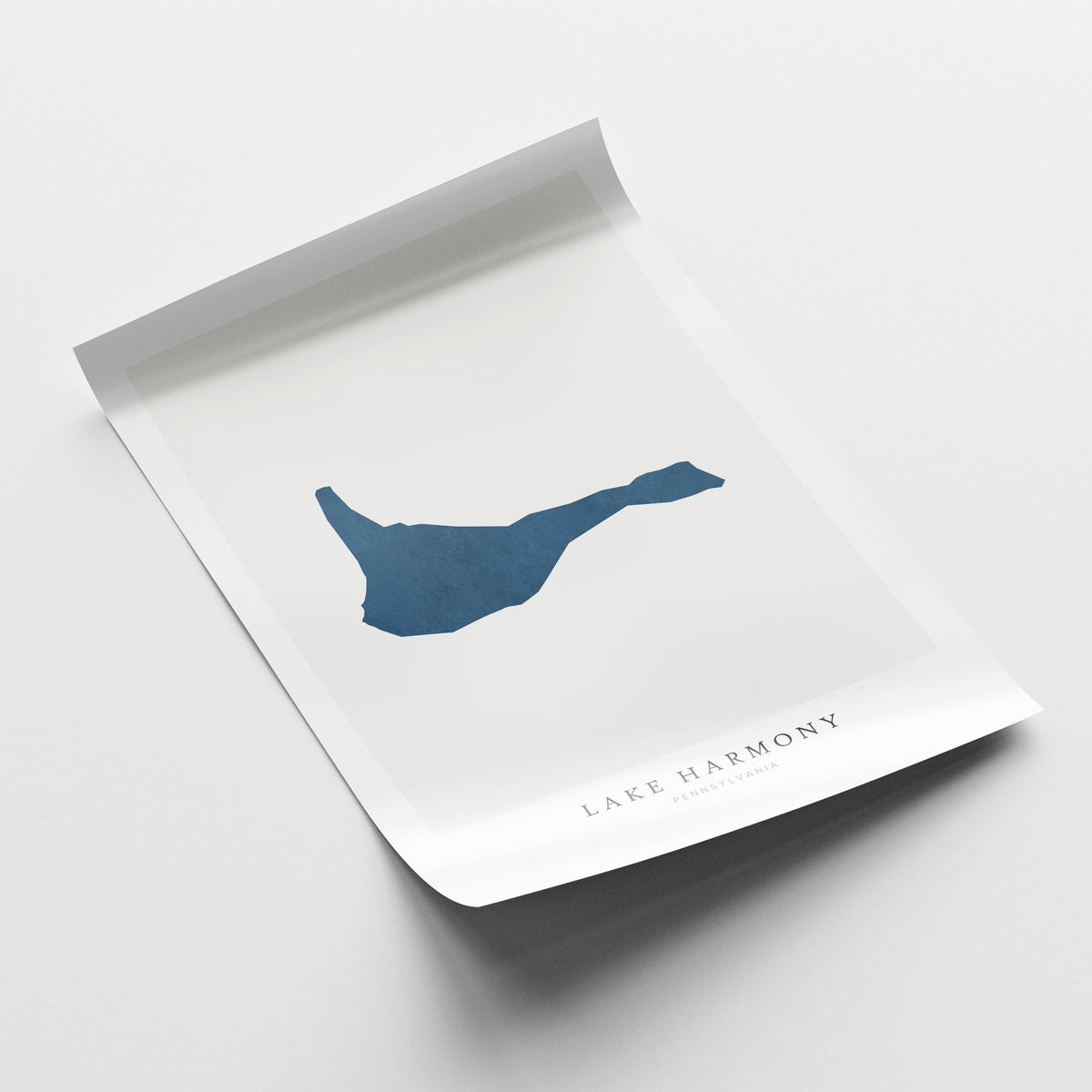 lake harmony pennsylvania map poster – minimalist lake wall art - image 6