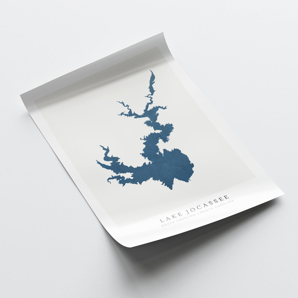 lake jocasee south carolina map poster – minimalist lake wall art - image 6