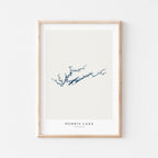 norris lake tennessee map poster – minimalist lake wall art - image 2
