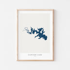 canyon lake texas map poster – minimalist lake wall art - image 2