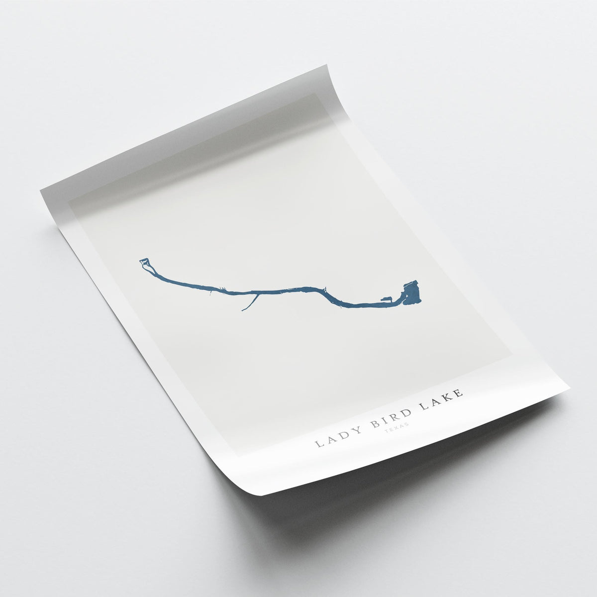 lady bird lake utah map poster – minimalist lake wall art - image 6