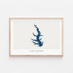 lake conroe texas map poster – minimalist lake wall art - image 2
