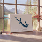 lake sam rayburn texas map poster – minimalist lake wall art - image 4