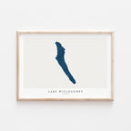 lake willoughby vermont map poster – minimalist lake wall art - image 2