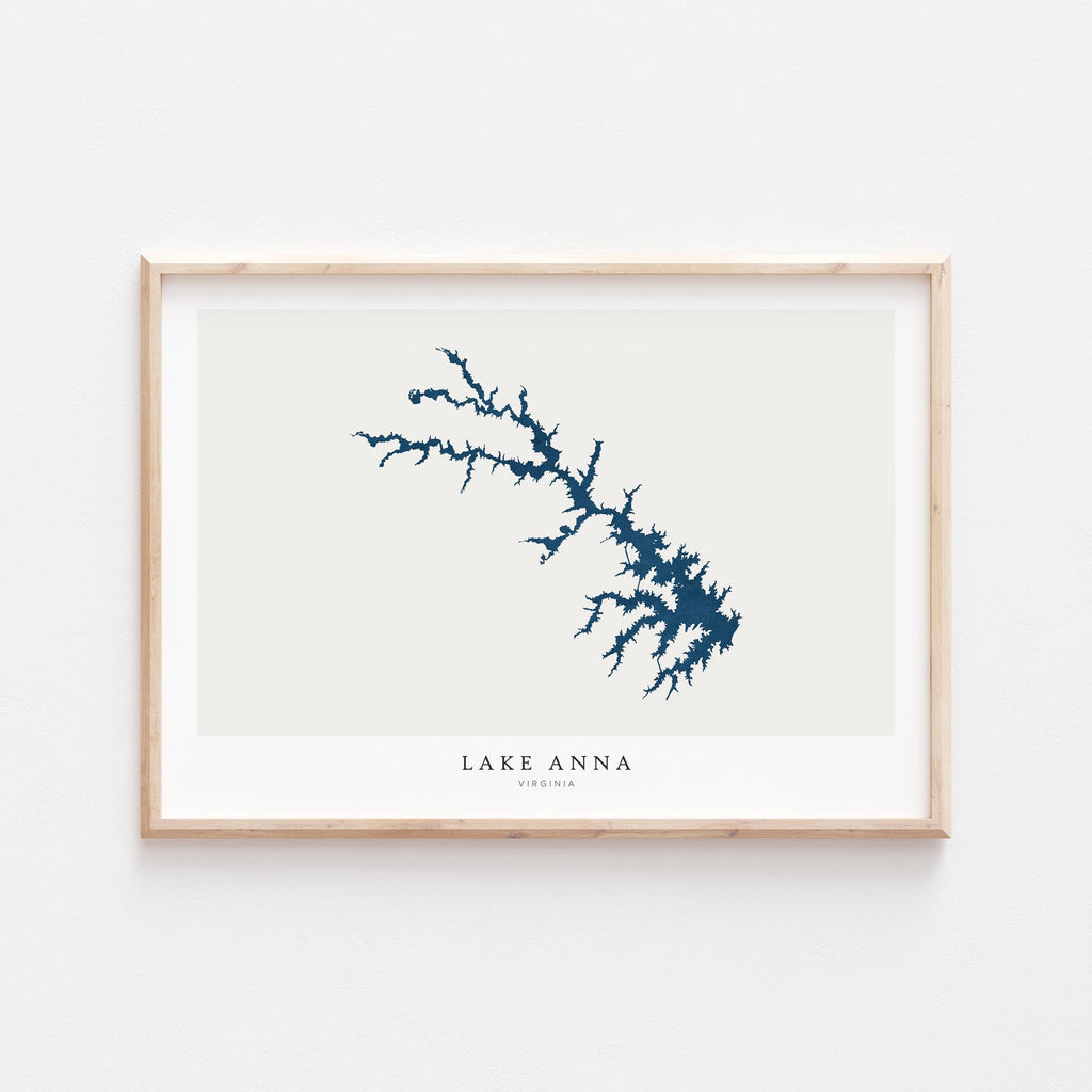 lake anna virginia map poster – minimalist lake wall art - image 2