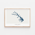 lake anna virginia map poster – minimalist lake wall art - image 2