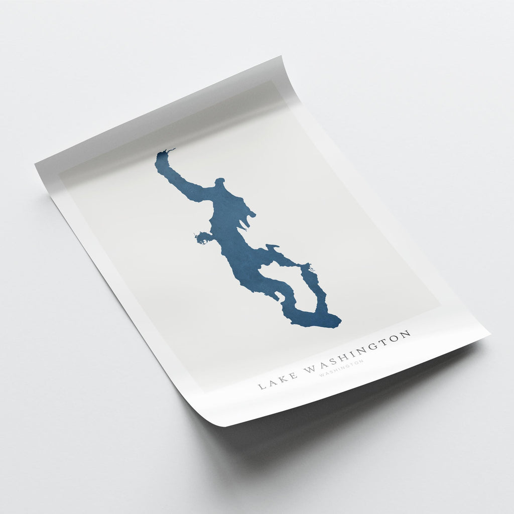lake washington washington map poster – minimalist lake wall art - image 6