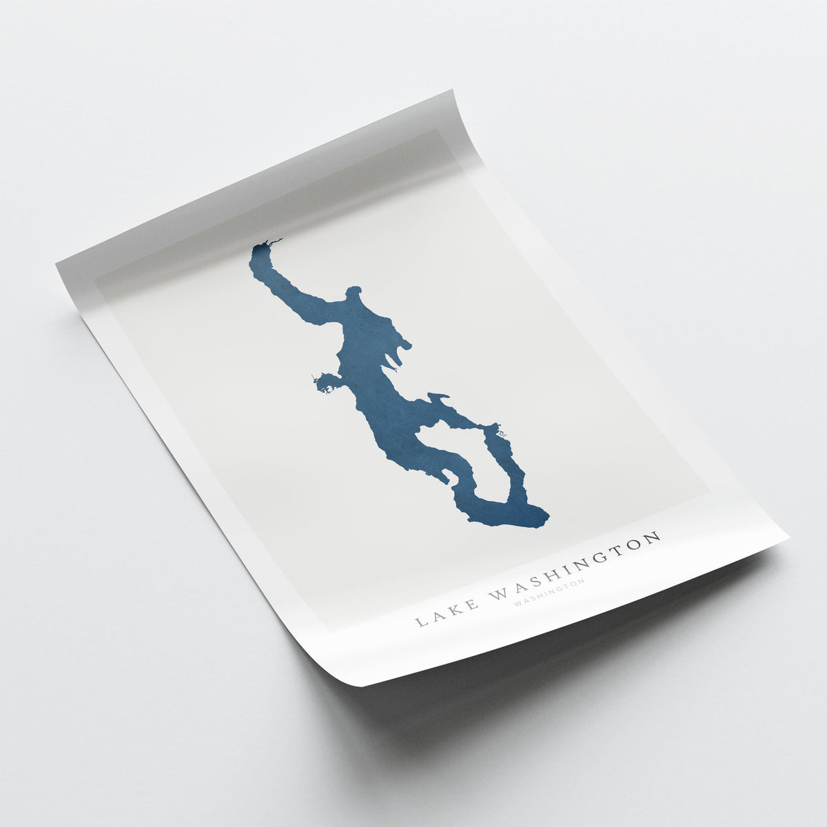 lake washington washington map poster – minimalist lake wall art - image 6