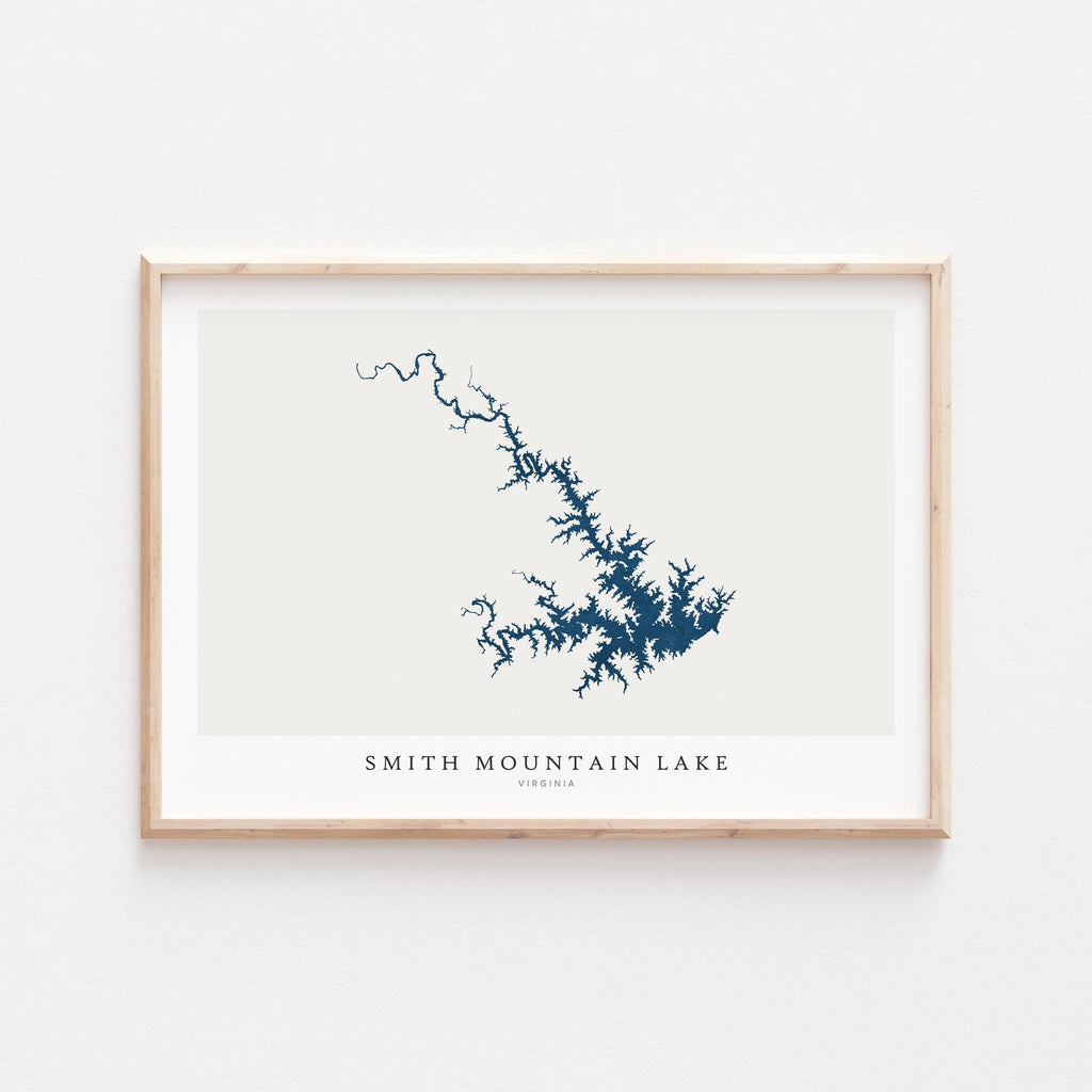 smith mountain lake virginia map poster – minimalist lake wall art - image 2