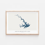 smith mountain lake virginia map poster – minimalist lake wall art - image 2