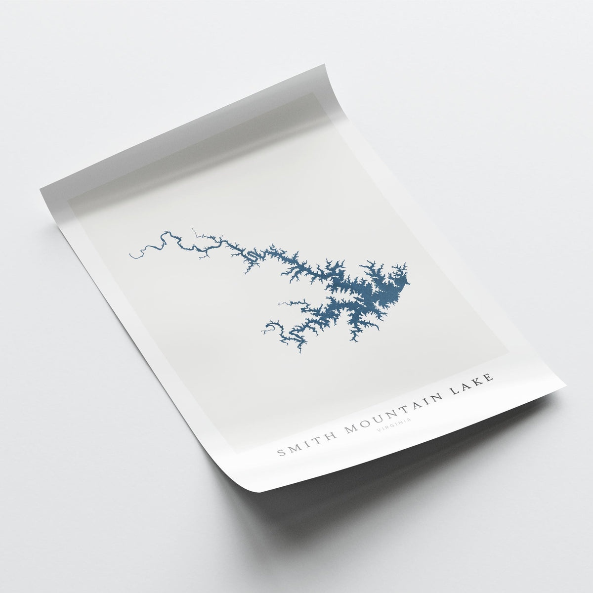 smith mountain lake virginia map poster – minimalist lake wall art - image 6