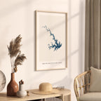 smith mountain lake virginia map poster – minimalist lake wall art - image 3
