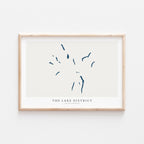lake district united kingdom map poster – minimalist lake wall art - image 2