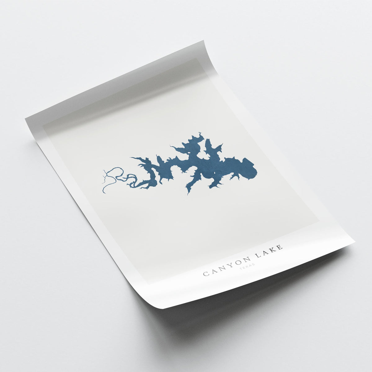 canyon lake texas map poster – minimalist lake wall art - image 6