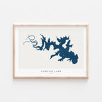 canyon lake texas map poster – minimalist lake wall art - image 1