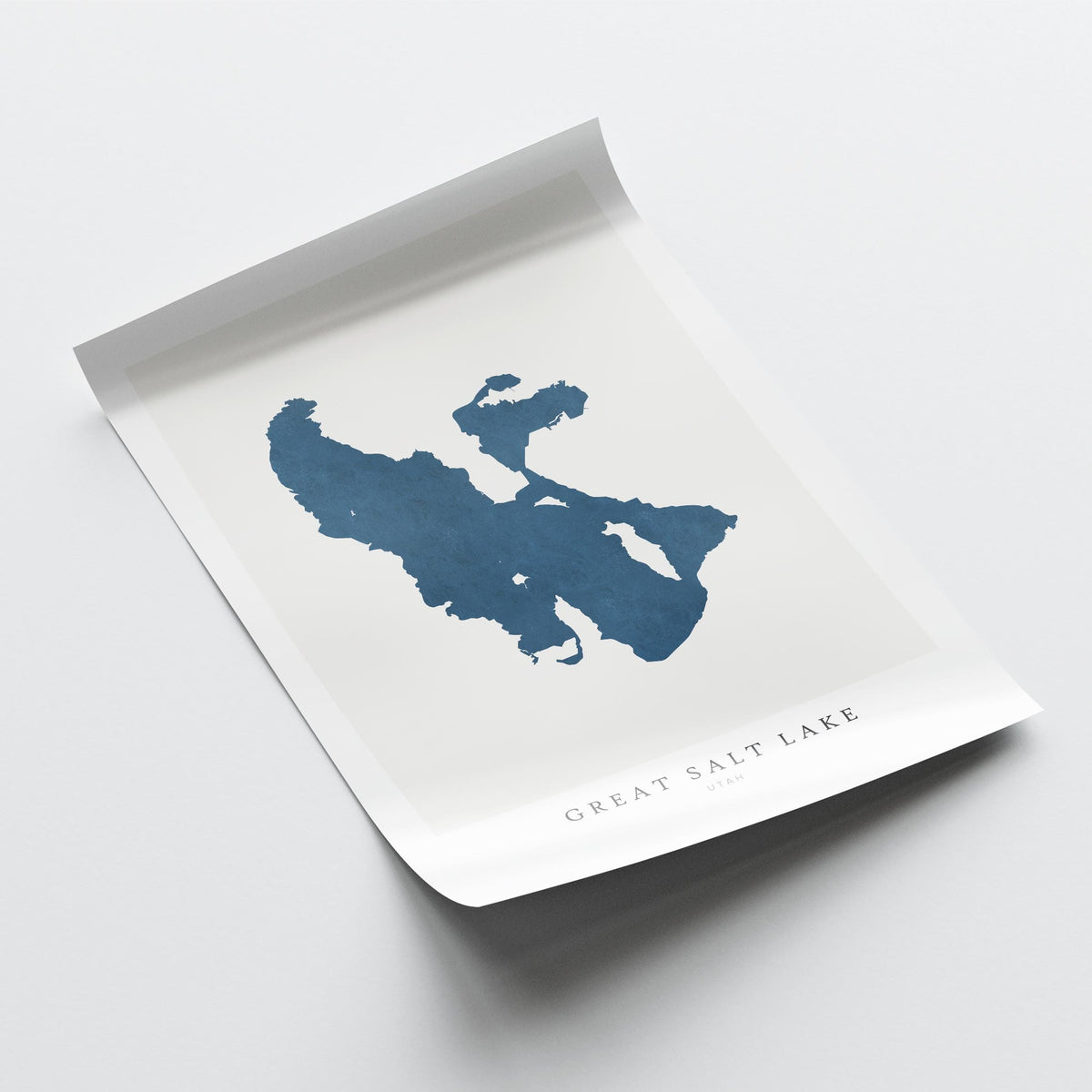 great salt lake utah map poster – minimalist lake wall art - image 6